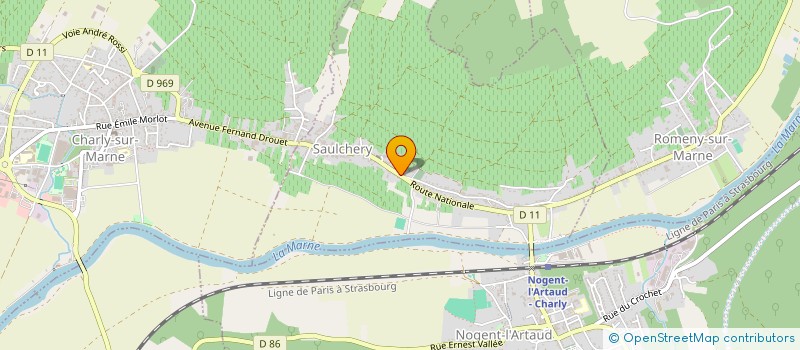 localisation de l'entreprise SCI LE CORBERON  SAULCHERY