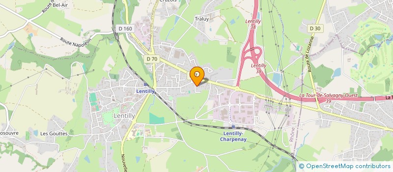 localisation de l'entreprise SCI LE CORBIER PEGASE  LENTILLY