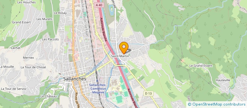 localisation de l'entreprise SCI LE CORDONNANT à SALLANCHES