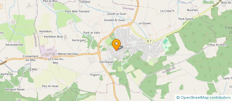 localisation de l'entreprise SCI LE CORDONNIER  LOCRONAN