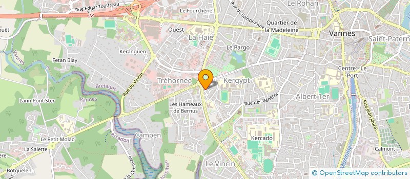 localisation de l'entreprise SCI LE CORGUILLE  VANNES