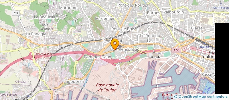 localisation de l'entreprise SCI LE CORIANDRE  TOULON