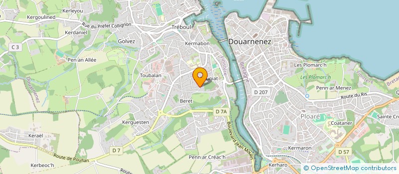 localisation de l'entreprise SCI LE CORMORAN  DOUARNENEZ