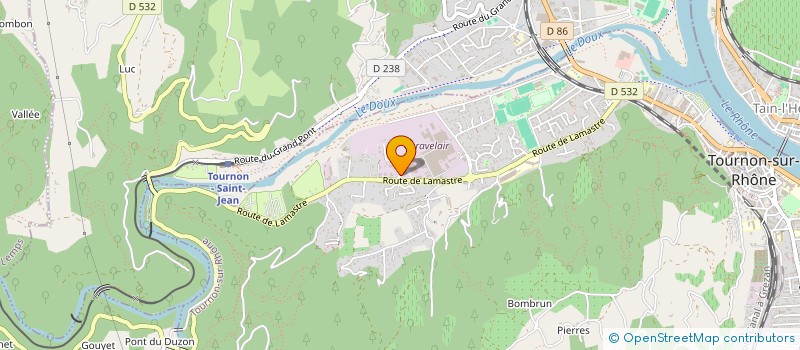 localisation de l'entreprise SCI LE CORNILHAC à TOURNON-SUR-RHONE