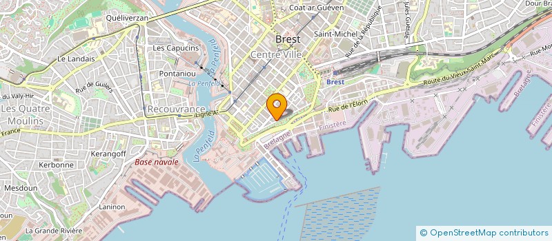 localisation de l'entreprise SCI LE CORNOUAILLE à BREST