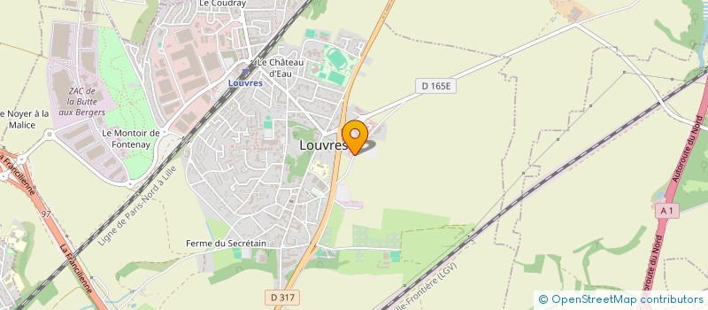 localisation de l'entreprise SCI LE CORNOUILLER  LOUVRES