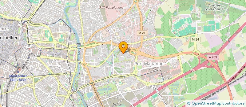 localisation de l'entreprise SCI LE CORPS ENTRE LES MAINS à MONTPELLIER