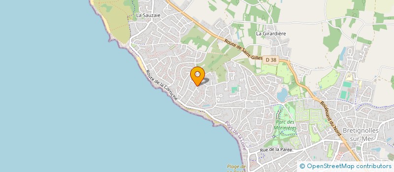 localisation de l'entreprise SCI LE CORQUE à BRETIGNOLLES-SUR-MER