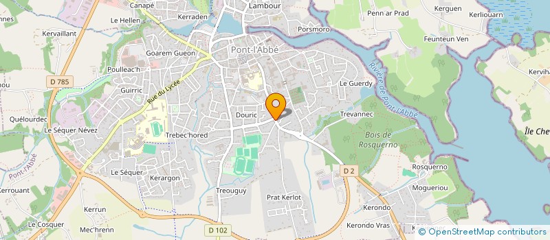 localisation de l'entreprise SCI LE CORRE P.A  PONT-L'ABBE