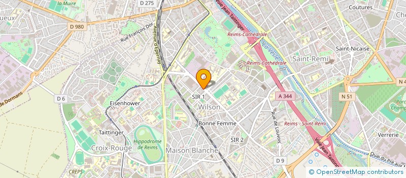 localisation de l'entreprise SCI LE CORSAIRE  REIMS