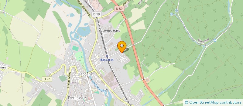 localisation de l'entreprise SCI LE CORSAIRE  BACCARAT