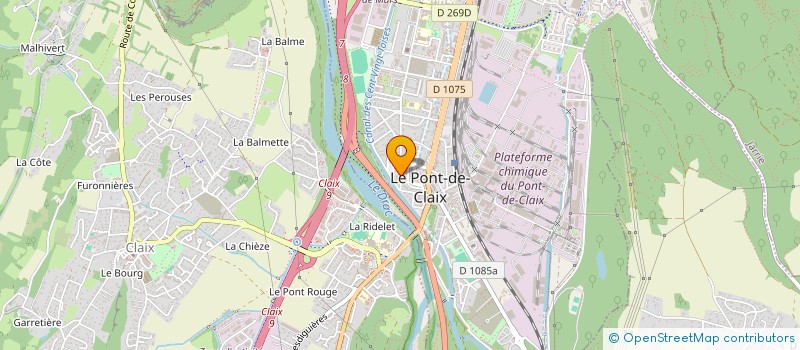 localisation de l'entreprise SCI LE CORTINA  LE PONT-DE-CLAIX