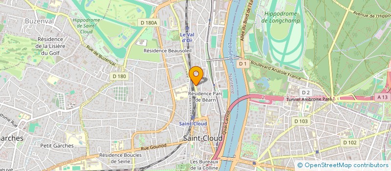 localisation de l'entreprise SCI LE COSET à SAINT-CLOUD
