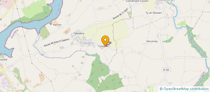 localisation de l'entreprise SCI LE COSQUER  LA ROCHE-JAUDY