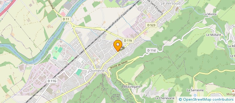 localisation de l'entreprise SCI LE COSY  DOMENE