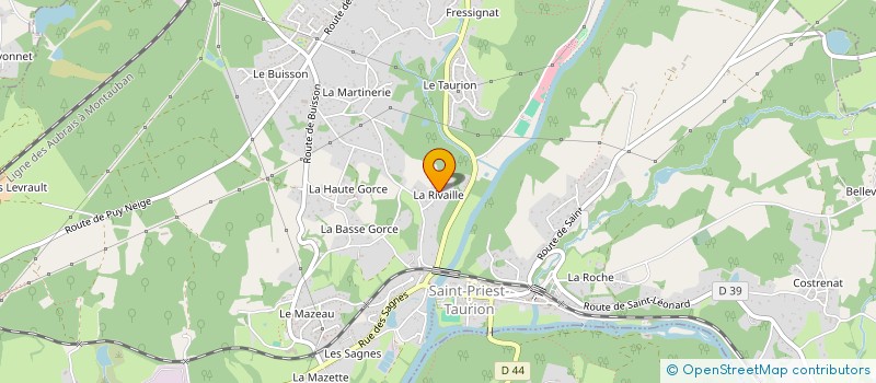 localisation de l'entreprise SCI LE COTEAU  SAINT-PRIEST-TAURION