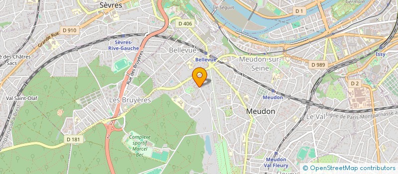 localisation de l'entreprise SCI LE COTEAU à MEUDON