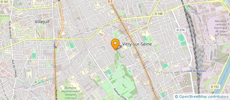 localisation de l'entreprise SCI LE COTEAU  VITRY-SUR-SEINE