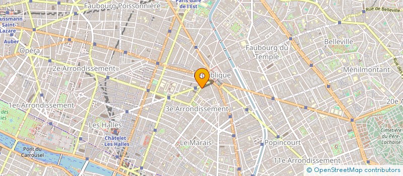 localisation de l'entreprise SCI LE COTEAU DE SERRE BLANC  PARIS