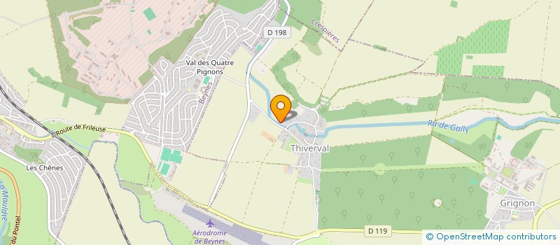 localisation de l'entreprise SCI LE COTTAGE  THIVERVAL-GRIGNON