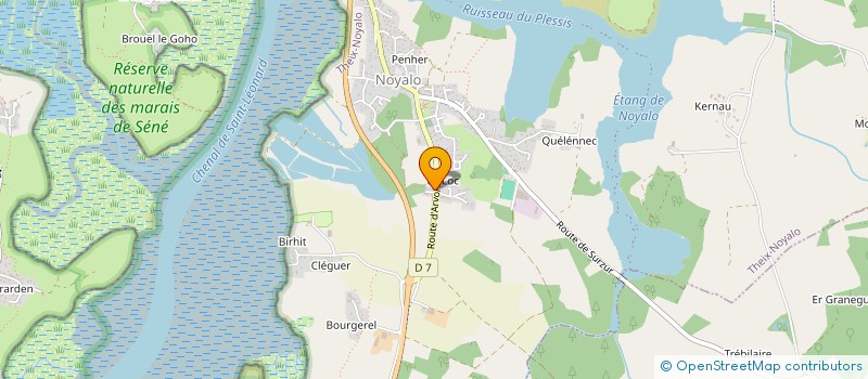 localisation de l'entreprise SCI LE COTTAGE  SURZUR