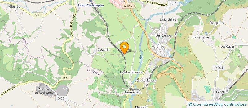 localisation de l'entreprise SCI LE COTTAGE DE LA BERNERIE  VALADY