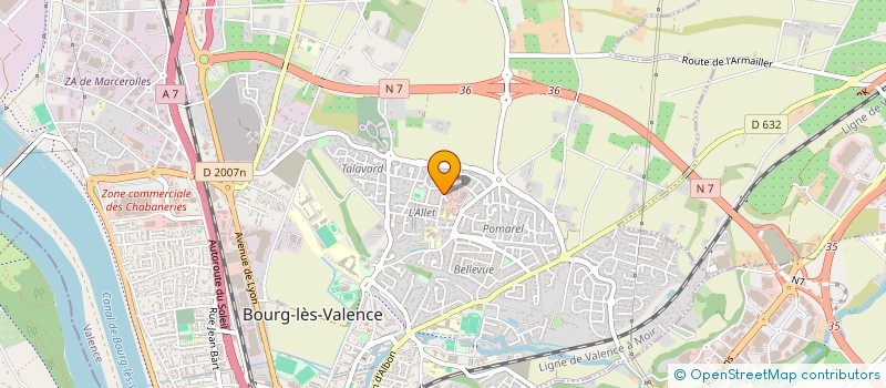 localisation de l'entreprise SCI LE COTY  BOURG-LES-VALENCE