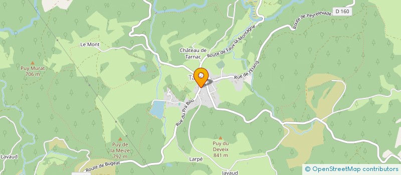 localisation de l'entreprise SCI LE COUDERT  TARNAC