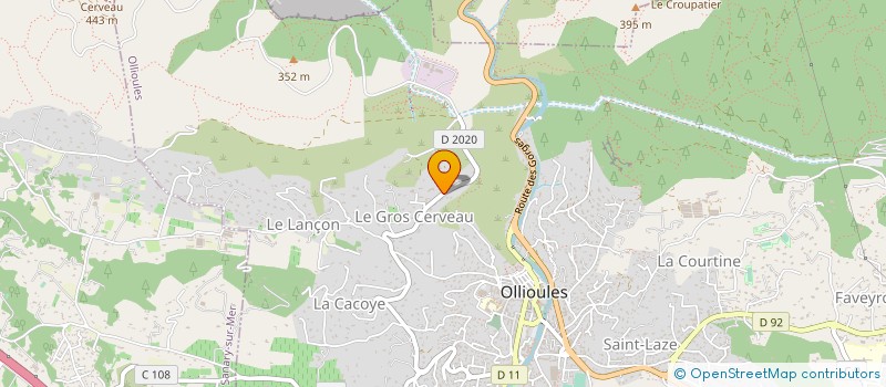 localisation de l'entreprise SCI LE COUDON à OLLIOULES
