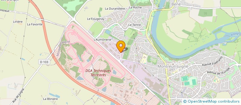 localisation de l'entreprise SCI LE COUDRAY MONTREUILLAIS  MONTREUIL-JUIGNE