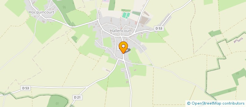 localisation de l'entreprise SCI LE COUEX  HALLENCOURT