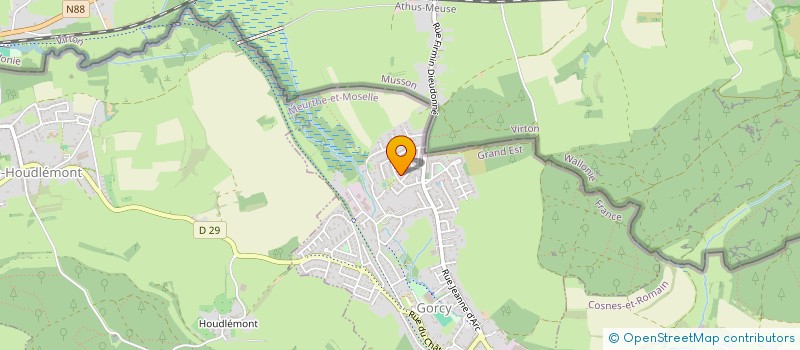 localisation de l'entreprise SCI LE COULMY  GORCY