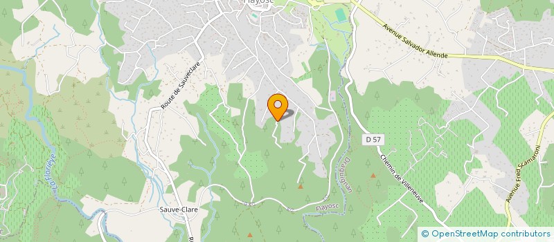 localisation de l'entreprise SCI LE COUP DE FOUDRE  FLAYOSC