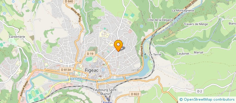 localisation de l'entreprise SCI LE COUQUET  CAPDENAC