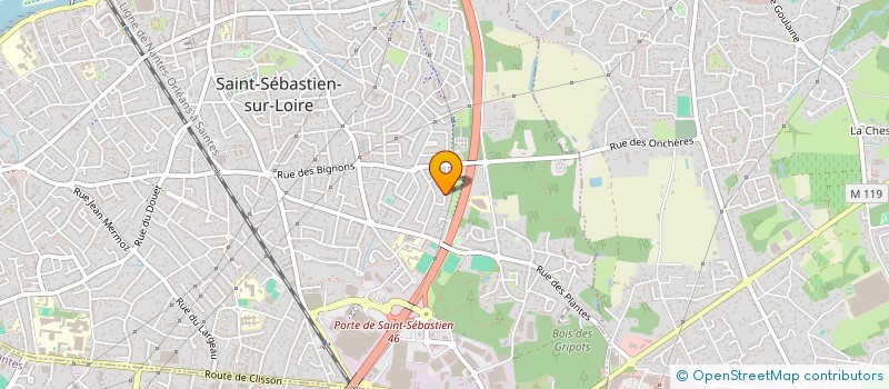 localisation de l'entreprise SCI LE COURAGE FAMILIAL à SAINT-SEBASTIEN-SUR-LOIRE