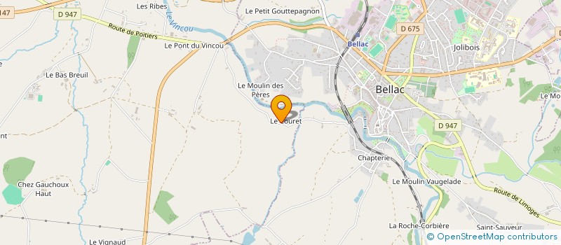 localisation de l'entreprise SCI LE COURET à PEYRAT-DE-BELLAC