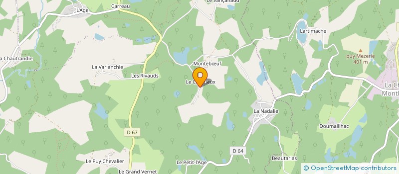 localisation de l'entreprise SCI LE COURTIEUX à MARVAL