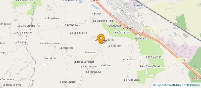 localisation de l'entreprise SCI LE COURTIL  LA MALHOURE