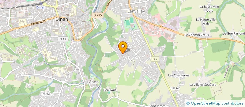 localisation de l'entreprise SCI LE COURTIL DE DERRIERE  LANVALLAY