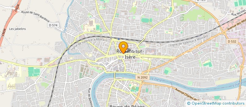 localisation de l'entreprise SCI LE COUSTIAS  ROMANS-SUR-ISERE