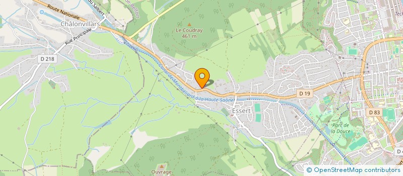 localisation de l'entreprise SCI LE COUTRET à ESSERT