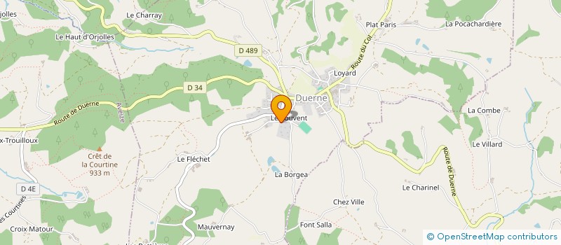 localisation de l'entreprise SCI LE COUVENT  DUERNE