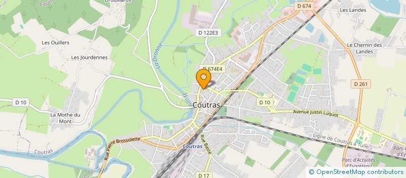 localisation de l'entreprise SCI LE COUVENT  COUTRAS