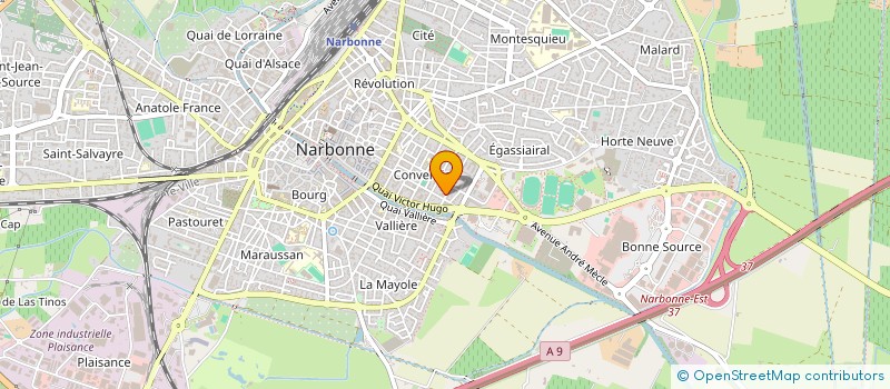 localisation de l'entreprise SCI LE COUVENT à NARBONNE