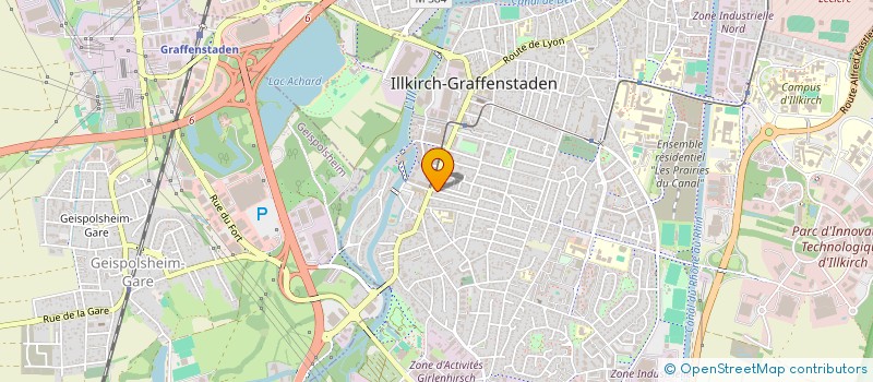 localisation de l'entreprise SCI LE COUVENT  ILLKIRCH-GRAFFENSTADEN