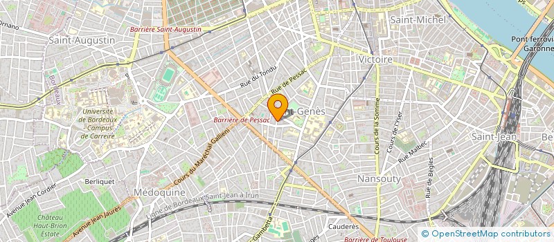 localisation de l'entreprise SCI LE COUVENT DE CABANES  BORDEAUX