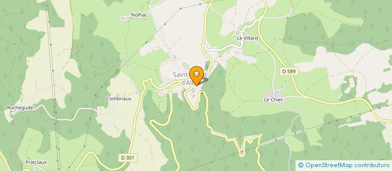 localisation de l'entreprise SCI LE COUVIGE  SAINT PRIVAT D'ALLIER