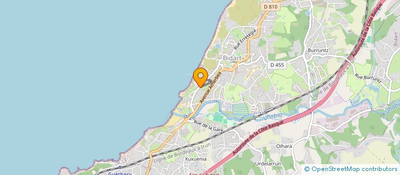 localisation de l'entreprise SCI LE COUZIOT à BIDART