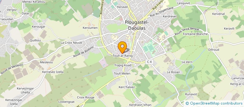 localisation de l'entreprise SCI LE COZ INVESTS  PLOUGASTEL-DAOULAS