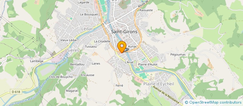 localisation de l'entreprise SCI LE CRABERE à SAINT-GIRONS